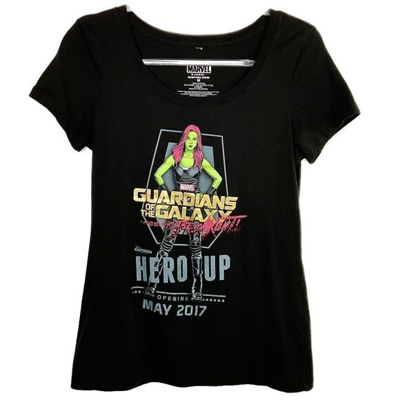 Guardians Of The Galaxy Black 2017 Graphic Disney Marvel T-Shirt Medium - Picture 1 of 5